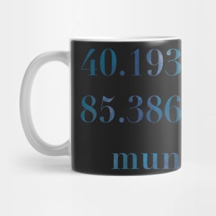 Muncie Coordinates Mug